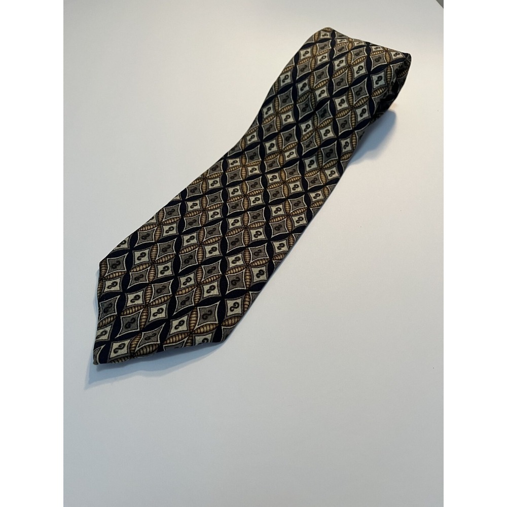 Z Inc Silk Geometric Tie 100% Silk Korea